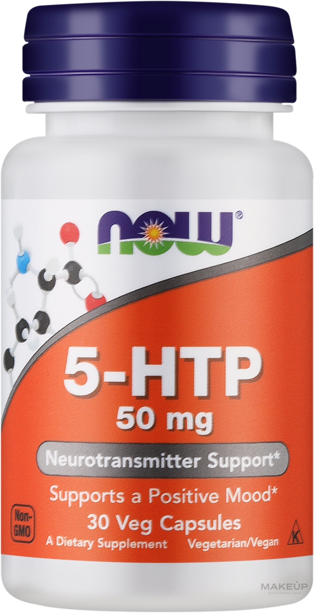 Амінокислота "5-HTP", 50 mg - Now Foods 5-HTP 50 mg — фото 30шт