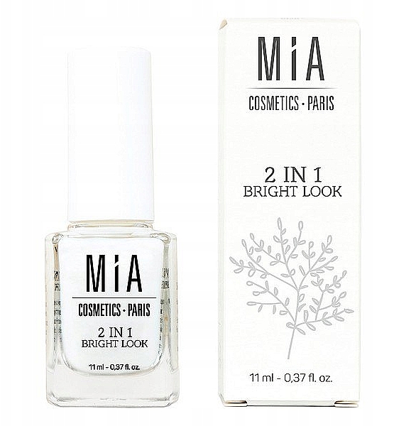 Отбеливающее средство для ногтей - Mia Cosmetics Paris 2 In 1 Bright Look — фото N1