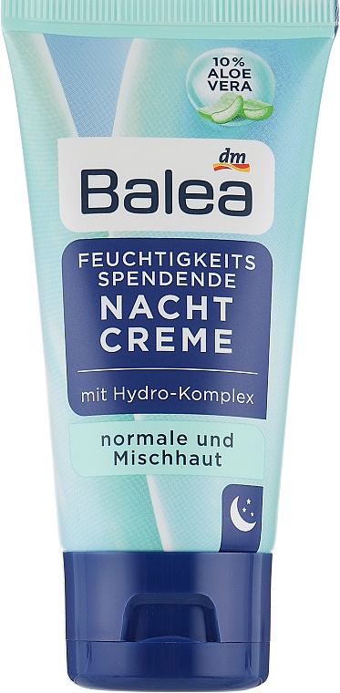 Нічний зволожувальний крем для обличчя - Balea Nachtcreme Feuchtigkeits Spendend — фото N2