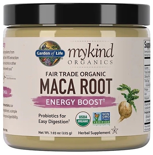 Харчова добавка "Мака корінь", порошок - Garden of Life Mykind Organics Maca Root Powder — фото N1