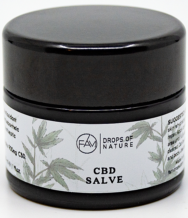 Бальзам для лица и тела - Fam Drops Of Nature 900mg CBD Salve — фото N1