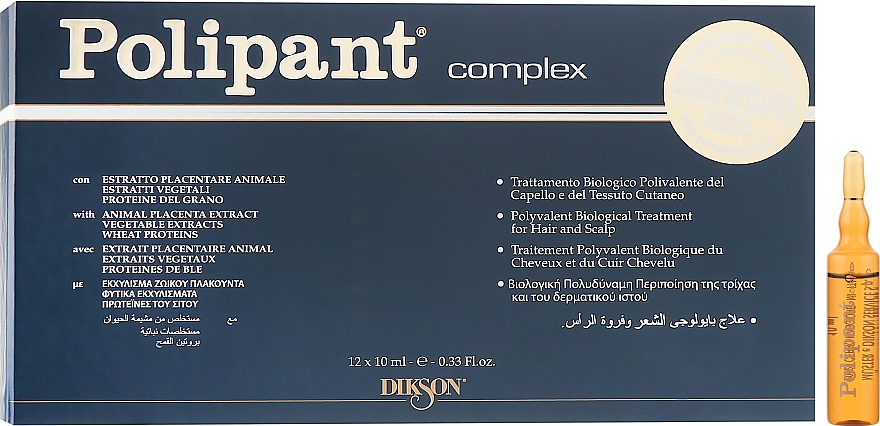 Ампульное средство для лечения и ухода за кожей головы - Dikson Polipant Complex