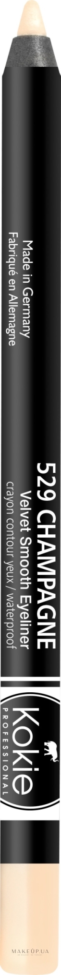 Водостойкий карандаш для глаз - Kokie Professional Waterproof Velvet Smooth Eyeliner Pencil — фото 529 - Champagne