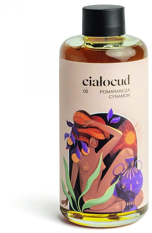 Очищувальна олія для обличчя та тіла - Flagolie Cialocud Orange & Cinnamon Cleansing Oil — фото N2