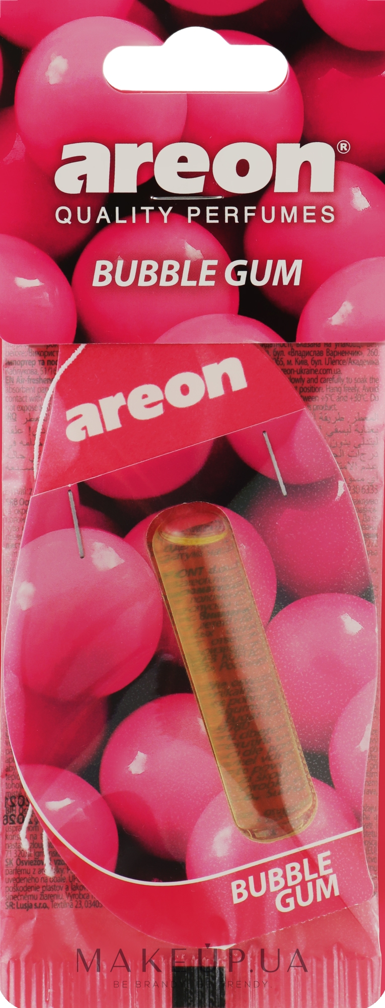 Ароматизатор для автомобиля, капсула "Жвачка" - Areon Mon Liquid Bubble Gum — фото 5ml