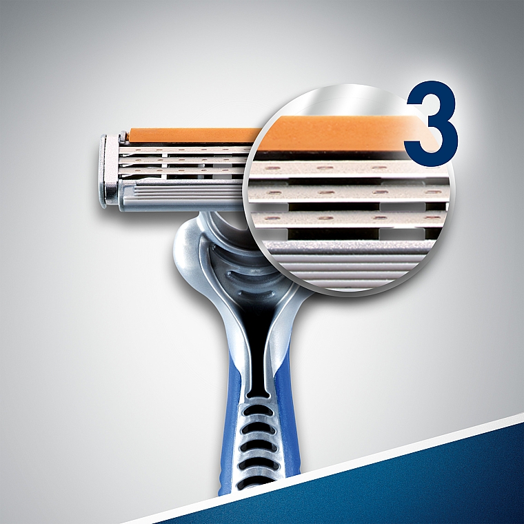 Набор одноразовых станков для бритья, 6шт - Gillette Blue 3 — фото N5