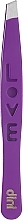 Пинцет для бровей, фиолетовый - Dini D-862 — фото N1