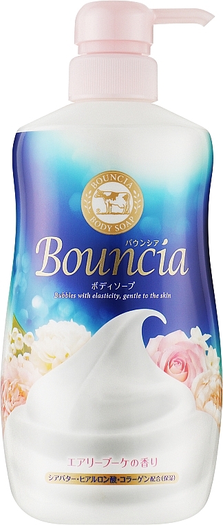 Сливочное жидкое мыло для тела с ароматом роскошного букета - COW Milky Body Soap Bouncia — фото N1