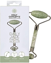 Парфумерія, косметика Ролер для масажу обличчя, нефрит - Daily Concepts Daily Jade Facial Roller