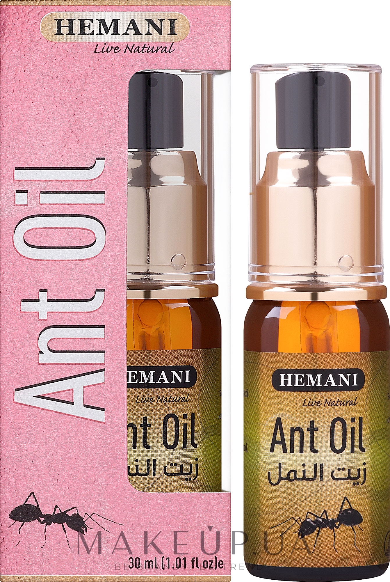 Муравьиное масло для устранения нежелательных волос - Hemani Ant Oil — фото 30ml