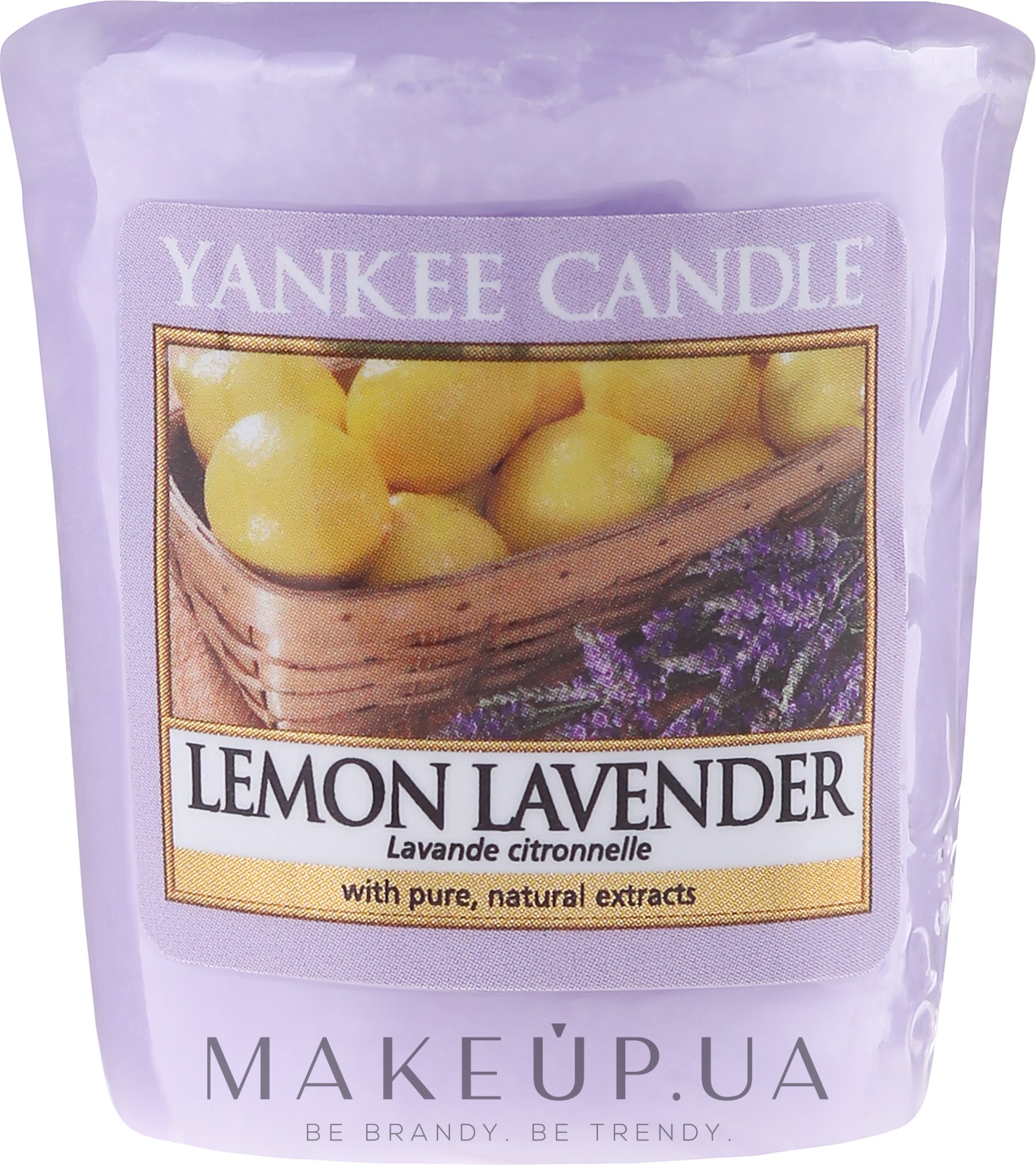 Ароматическая свеча "Лимон и лаванда" - Yankee Candle Scented Votive Lemon Lavender — фото 49g