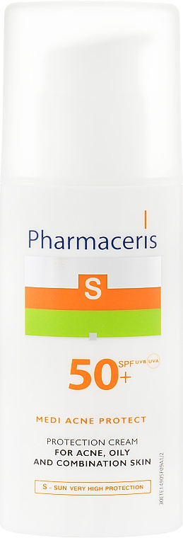 Сонцезахисний крем для шкіри з акне - Pharmaceris S Medi Acne Protect Cream SPF50 — фото N2