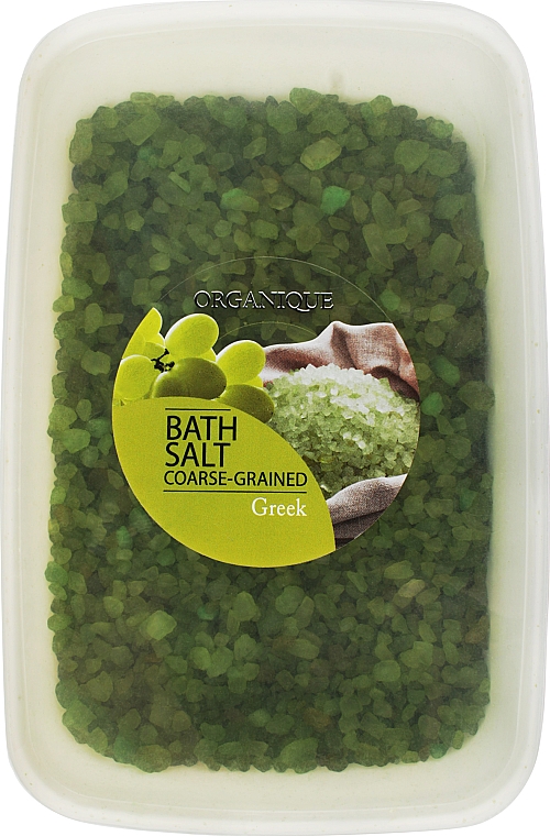 Сіль для ванни, великі гранули - Organique Bath Salt Greek — фото N1