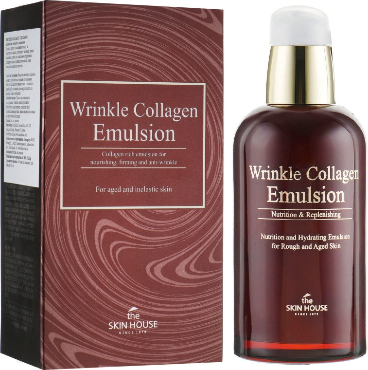 Живильна антивікова емульсія з колагеном - The Skin House Wrinkle Collagen Emulsion — фото N1