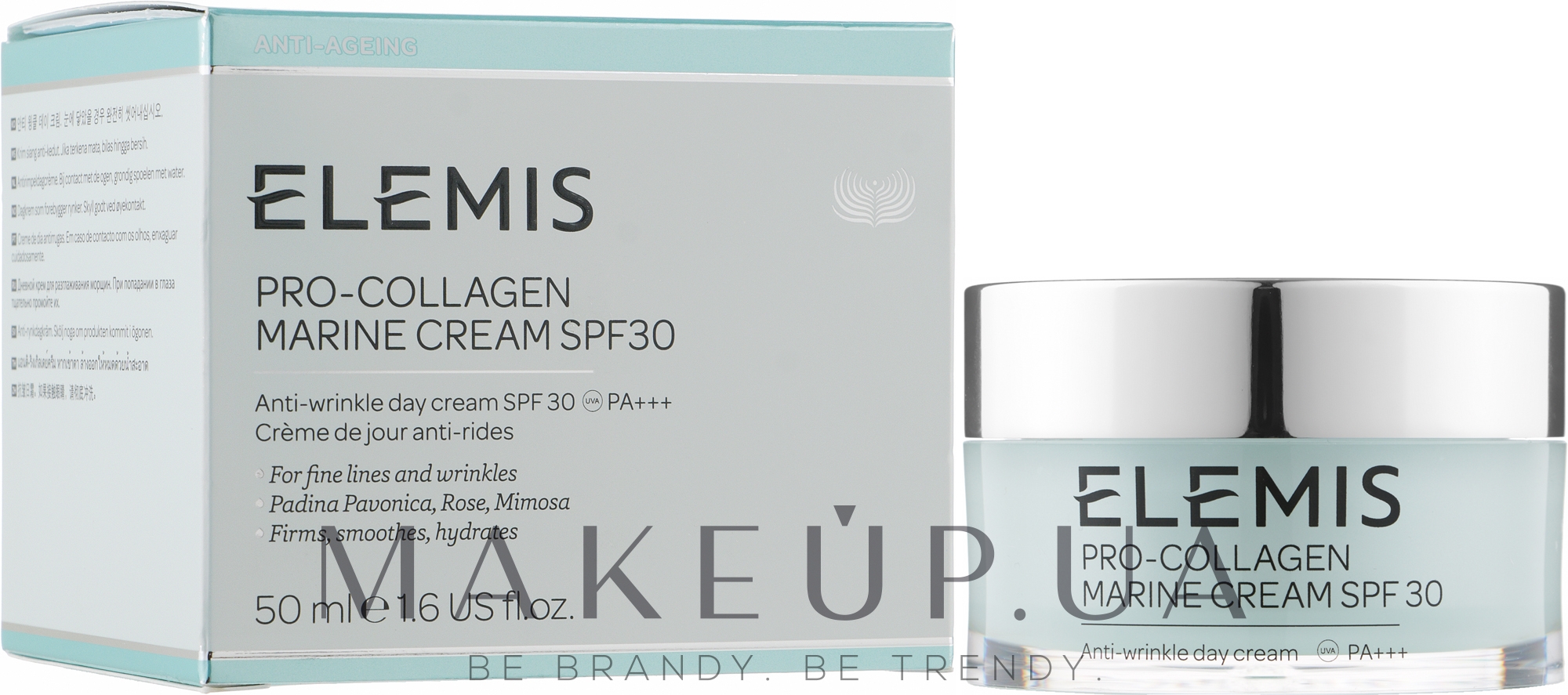 Антивозрастной дневной крем для лица - Elemis Pro-Collagen Marine Cream SPF30 — фото 50ml