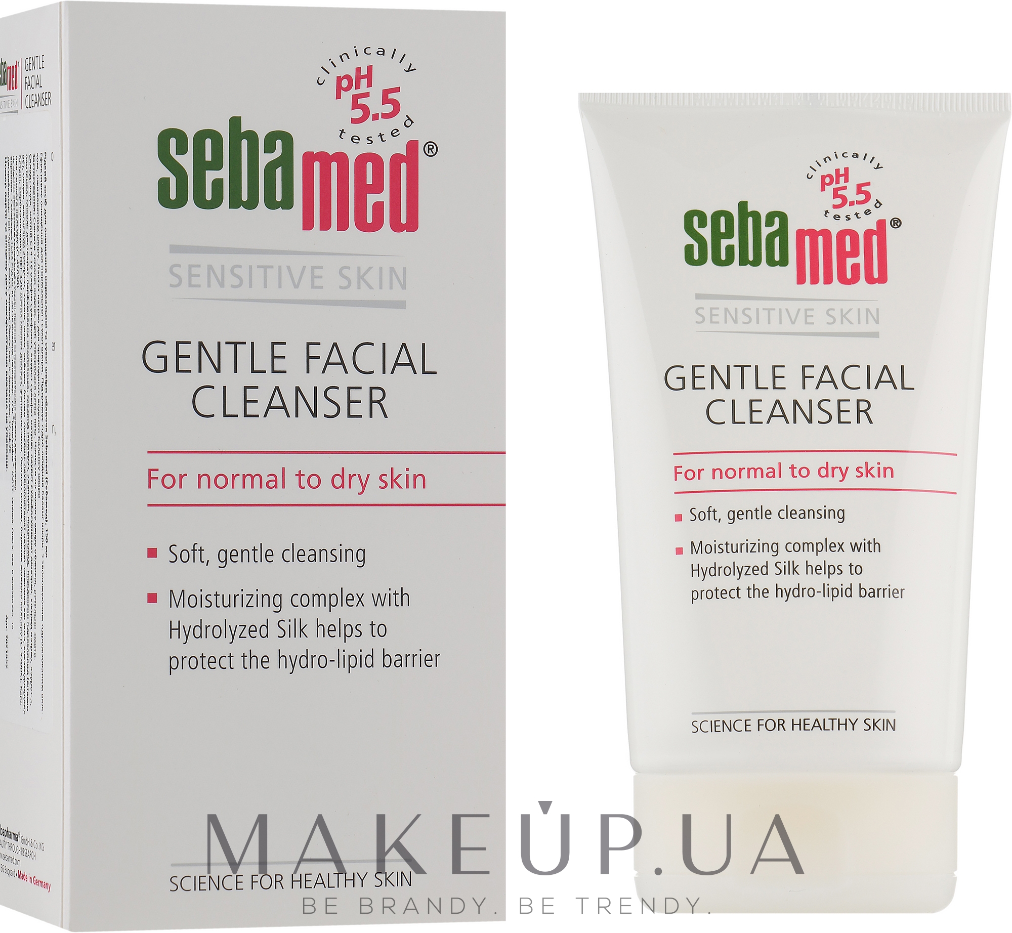 Очищувальний засіб для нормальної і сухої шкіри - Sebamed Facial Cleanser For Normal & Dry Skin — фото 150ml