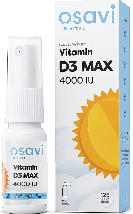Оральный спрей с витамином D3, 4000IU - Osavi Vitamin D3 4000 IU Oral Spray — фото N1