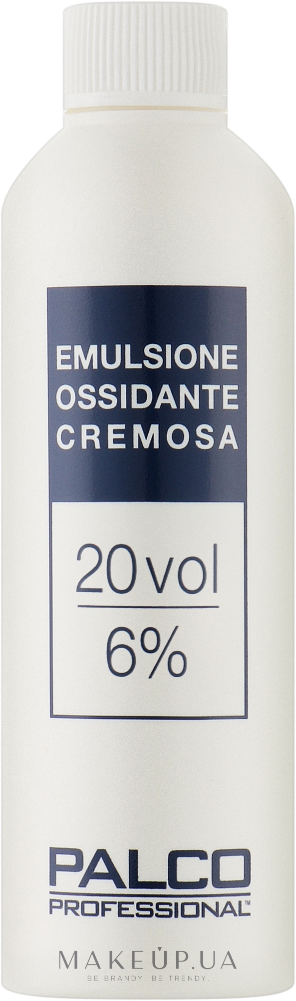 Окислительная кремовая эмульсия 20 объемов 6% - Palco Professional Emulsione Ossidante Cremosa — фото 150ml