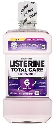 Ополаскиватель для полости рта - Listerine Total Care Extra Mild Taste Smooth Mint — фото N1