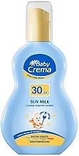 Дитяче сонцезахисне молочко для обличчя й тіла SPF 30 - Baby Crema Sun Milk — фото N1