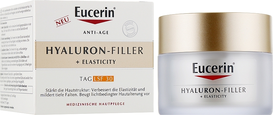 УЦЕНКА Антивозрастной дневной крем для всех типов кожи - Eucerin Anti-Age Elasticity+Filler Day Cream SPF 30 * — фото N2