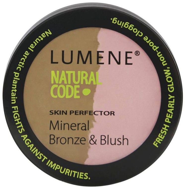 РАСПРОДАЖА Бронзирующая пудра и румяна с минералами - Lumene Natural Code Skin Perfector Mineral Bronzer & Blush