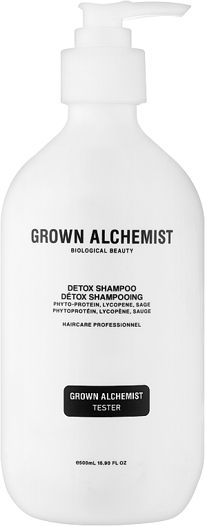 Детокс-шампунь - Grown Alchemist Detox Shampoo Hydrolyzed Silk Protein, Lycopene, Sage (тестер) — фото N1
