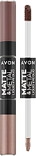 Парфумерія, косметика Подвійні рідкі тіні для повік - Avon Matte & Metal Liqiud Eye Duo