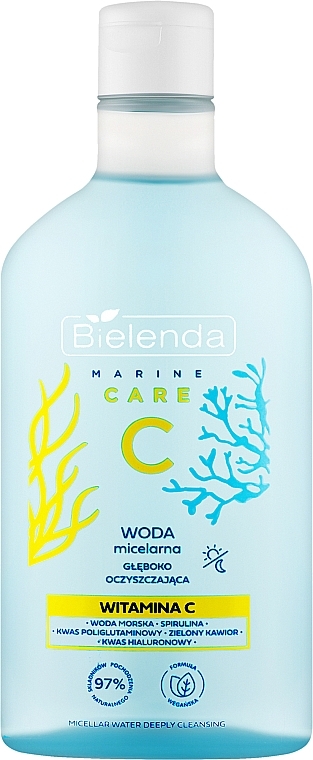 Мицеллярная вода для глубокого очищения лица - Bielenda C Marine Care Micellar Water Deeply Cleansing — фото N1