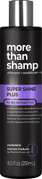 Шампунь для волос "100% Зеркальный блеск" - Hairenew Super Shine Plus Shampoo