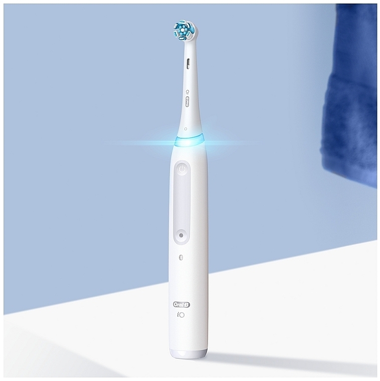 Електрична акумуляторна зубна щітка, біла - Oral-B iO Series 4 — фото N7