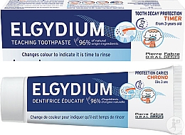 Навчальна зубна паста для дітей від 3 років - Elgydium Timer — фото N1
