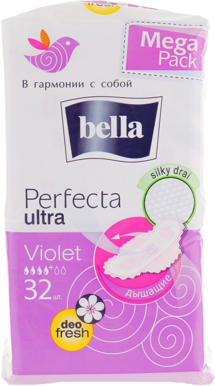 Прокладки Perfecta Violet Deo Fresh Drai Ultra, 32шт - Bella