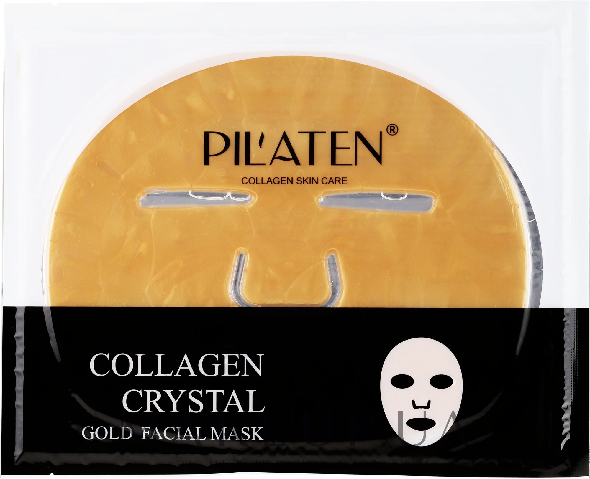 Маска для лица с коллагеном - Pilaten Collagen Crystal Gold Facial Mask — фото 60g