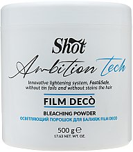 Духи, Парфюмерия, косметика Осветляющий порошок для балаяжа - Shot Ambition Tech Film Deco Bleaching Powder