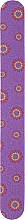 Духи, Парфюмерия, косметика Пилочка для ногтей VA-LD, 18 см, стекловолокно, фиолетовая с красными цветами - Disna