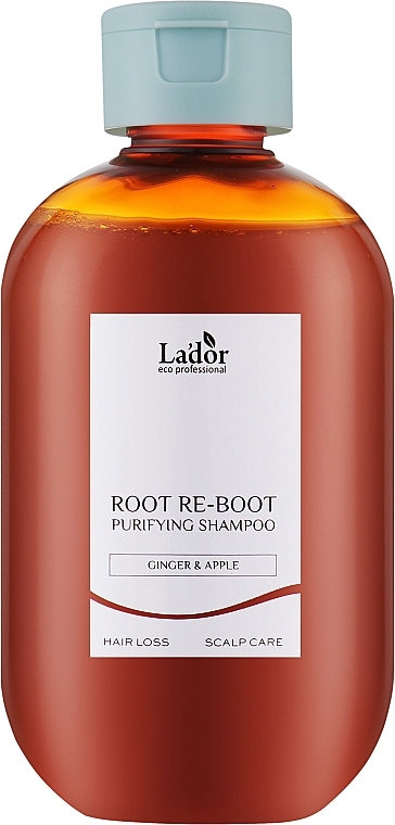 Шампунь для волосся з імбиром та яблуком - La'dor Root Re-Boot Purifying Shampoo Ginger & Apple — фото N1