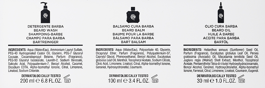 Набор - Proraso Azur Lime Beard Kit (balm/100ml + shmp/200ml + oil/30ml) — фото N3