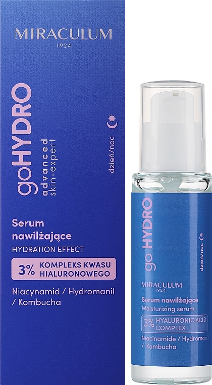 Увлажняющая высококонцентрированная сыворотка для лица - Miraculum goHYDRO Advanced Skin-Expert Serum — фото N1