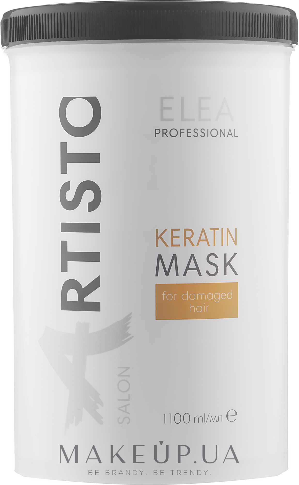 Маска реструктурирующая для волос - Elea Professional Artisto Salon Keratin Mask For Damaged Hair — фото 1100ml