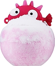 Бомбочка для ванны с игрушкой, розовая, рыбка - Chlapu Chlap Bomb — фото N1