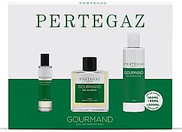 Парфумерія, косметика Saphir Parfums Pertegaz Gourmand - Набір (edt/100ml + edt/30ml + sh/gel/200ml)