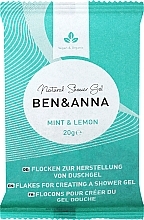 Набір «М'ята та лимон» - Ben & Anna Mint&Lemon Shower Gel Flakes (sh/gel/2x20g) — фото N2