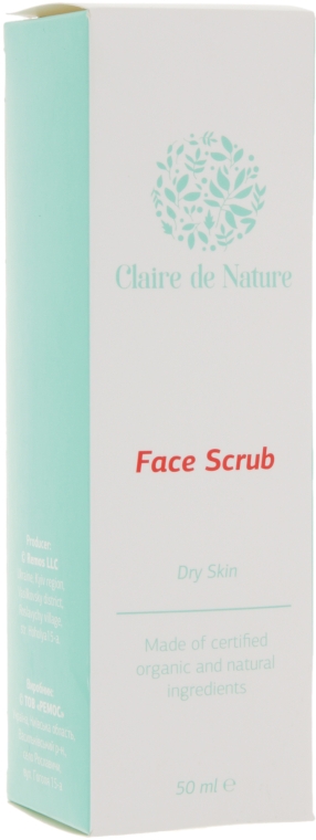 Скраб для сухой кожи лица - Claire de Nature Face Scrub For Dry Skin — фото N3