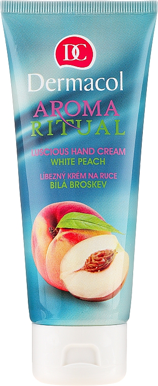 крем для рук восстанавливающий "Белый персик" - Dermacol Aroma Ritual White Peach Hand Cream