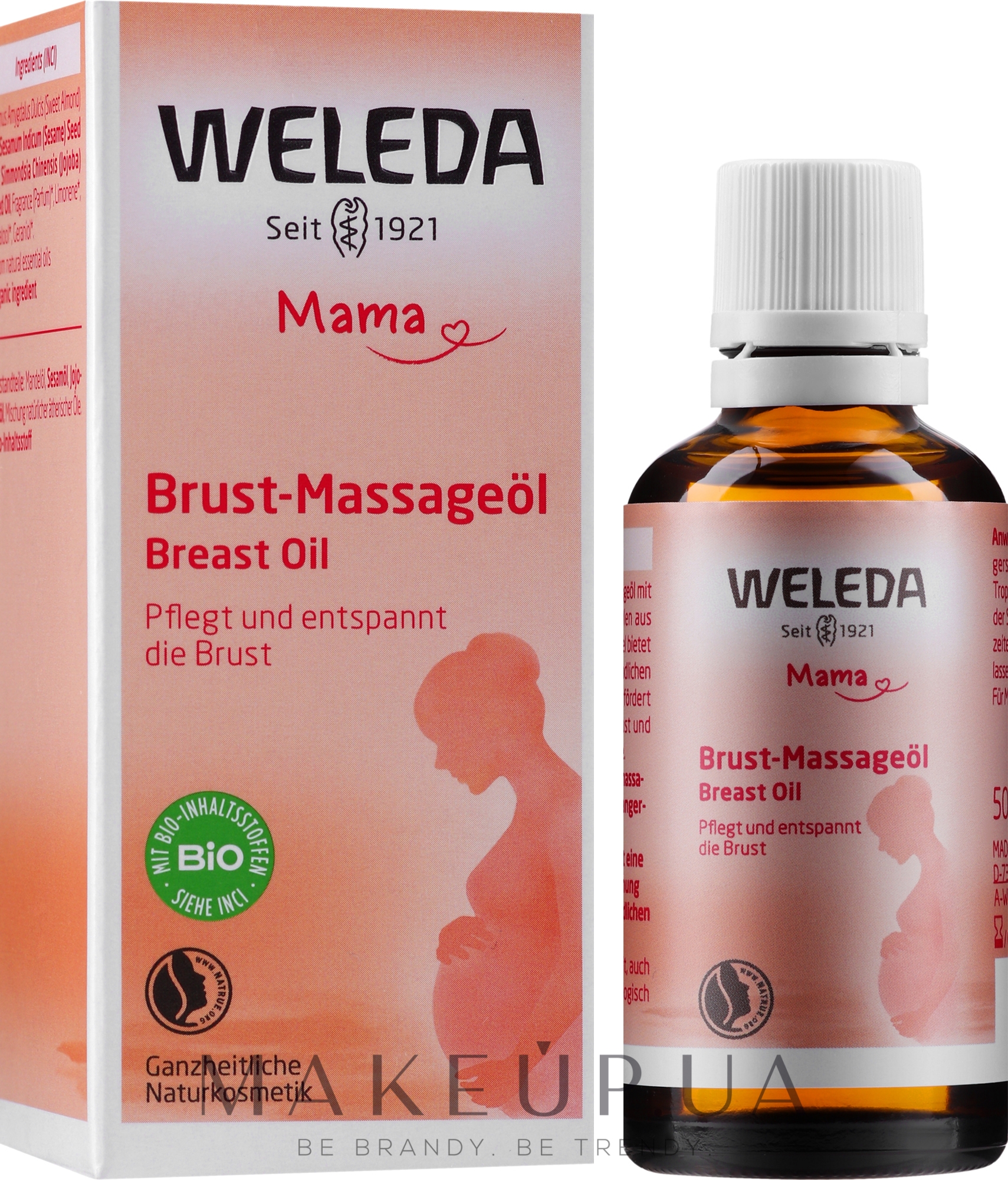 Питательное масло для груди в период лактации - Weleda Mother Nursing Oil — фото 50ml