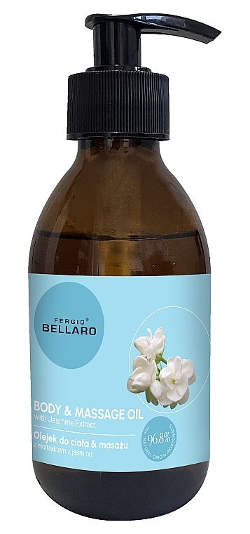 Масло для тела и массажа с экстрактом жасмина - Fergio Bellaro Body & Massage Oil — фото N1