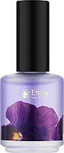 Масло для кутикулы "Цветы" - Enjoy Professional Purple Cuticle Oil — фото N1