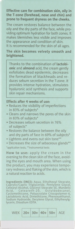 Ночной корректирующий крем для лица с кислотами - Floslek Balance T-Zone Corrective Cream — фото N3