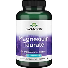 Парфумерія, косметика Мінеральна добавка "Магній таурат" 100 мг, 120 шт. - Swanson Magnesium Taurate